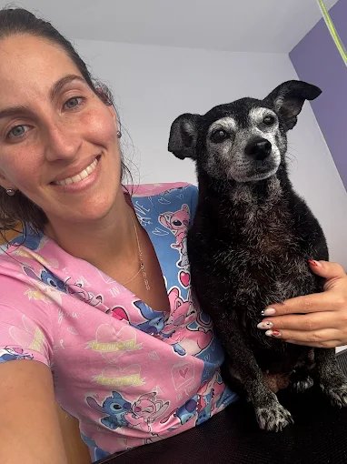 Mascota atendida en peluquería canina y felina